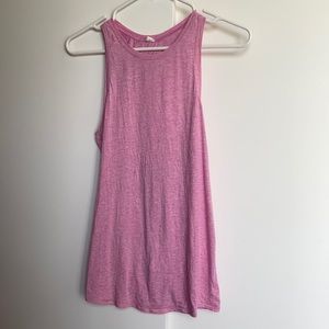 Size 2 pink tie back lululemon tank
